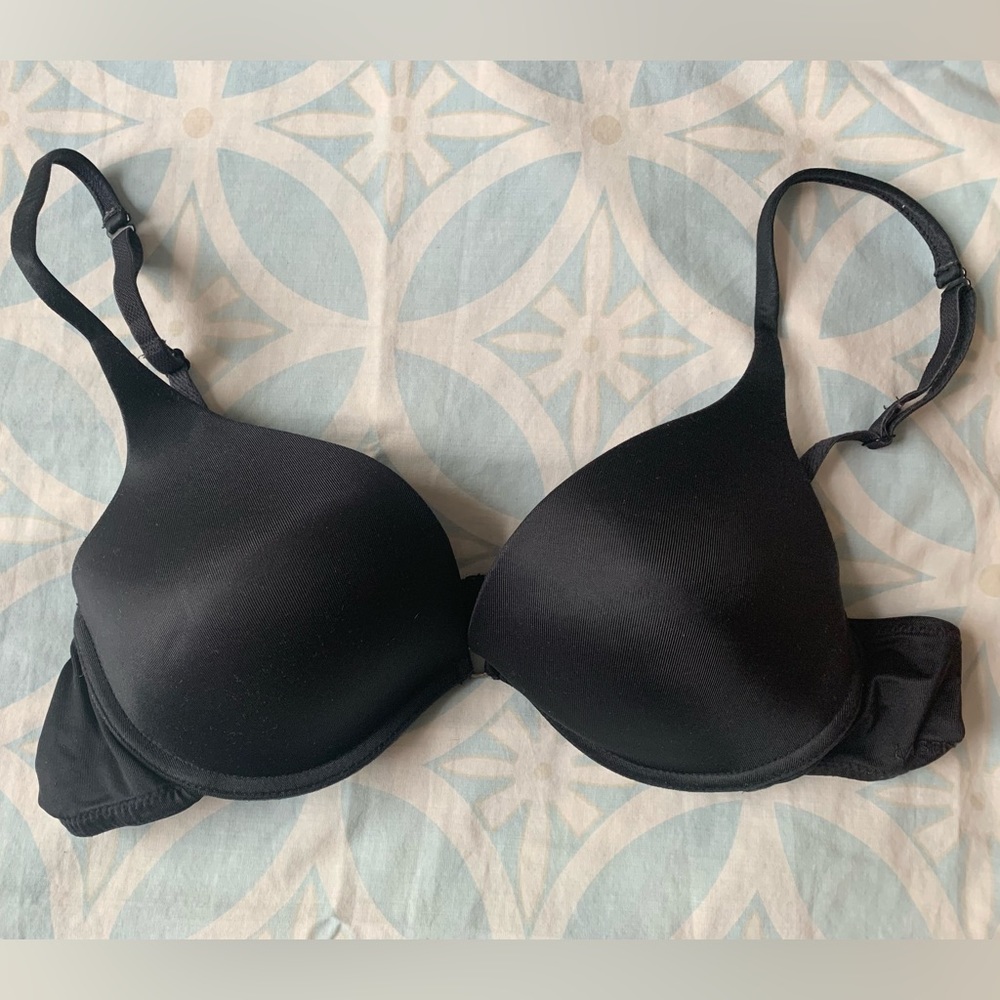 black La Senza underwire pushup bra 36A